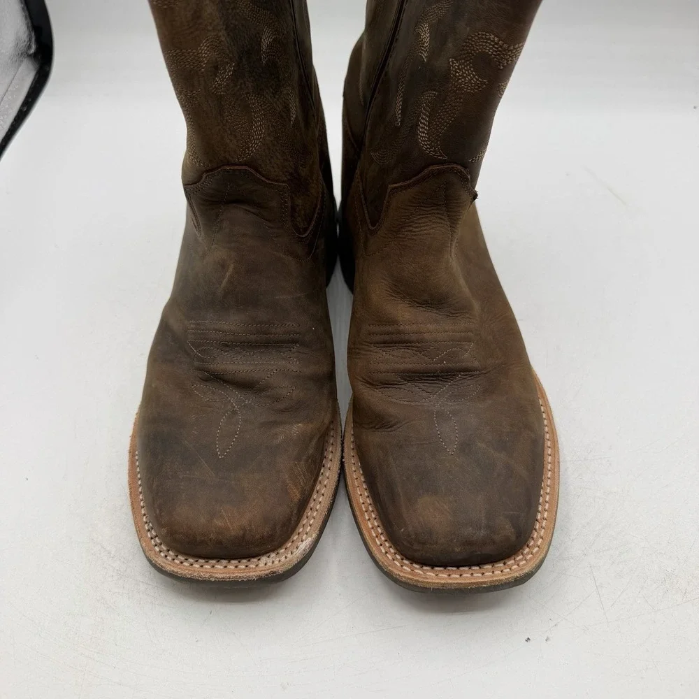 Cody James Western Boots BIG KIDS Size 6.0 D Brown Leather Square Toe BBSC1904